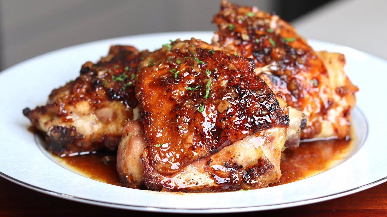 Honey Garlic Lemon pepper |Baked Chicken | Best chicken I've Ever Tasted