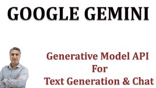 Google Gemini: Generative Model API For Text Generation and Chat