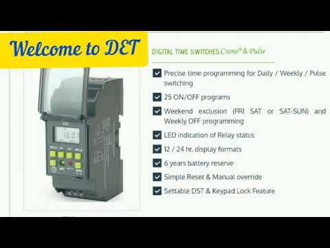 GIC Digital Time Switch, Connection, Programming, Digital Timer Connection & Wiring L&T TIMER