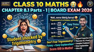 Class 10 Maths Chapter 8.1 Parts - 1 | Trigonometry | Full Explanation #sandeepsir#ncert #education