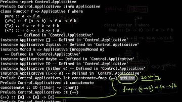 Haskell Monad: Example of concatenating two IO String. Part 3 of 5