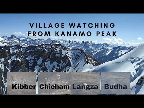 Village watching from Kanamo peak@life in Himalayas