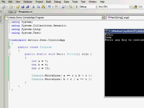 Relational operators - www.csharpclasses.com