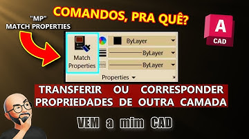 Como Copiar Propriedades passo a passo - Autocad Comando Match Properties