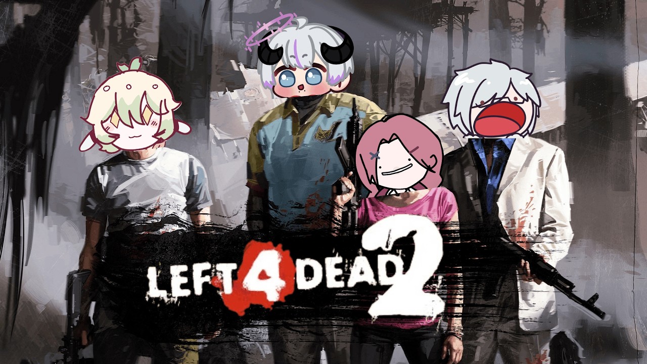 【Left 4 Dead 2】Lariiii! ada...  Yorino Caverine ft. RyoTa Daiquiri, Grainn Mertens, Reisin Van Keiki