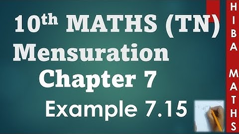 10th maths chapter 7 example 7.15 TN samacheer hiba maths