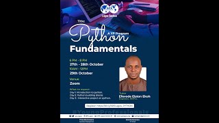 Fundamentals of Python Training Day 1
