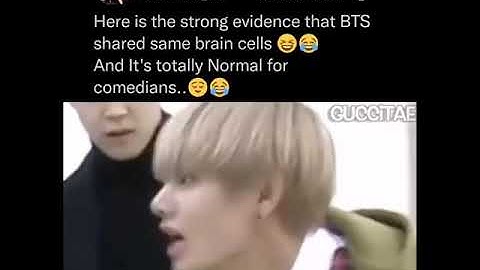 Evidence that BTS share same brain cells🤣😂#bts#shorts