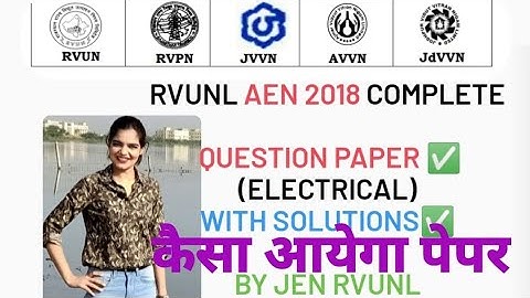 Rvunl AEn previous year paper with solutions | paper pattern RSEB AE JE | Rvunl AE JE exam