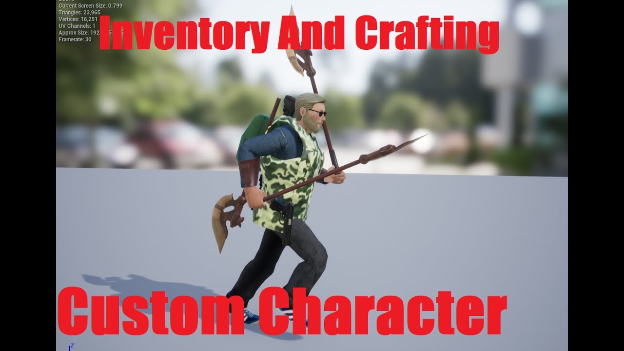 UE4 Inventory And Crafting / Custom Character - YouTube