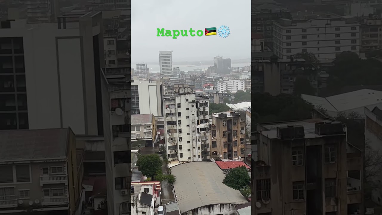 Maputo in the Rain 🌧️✨ #beautiful #trending #rain #mozambique #weather #shorts #viral #africa
