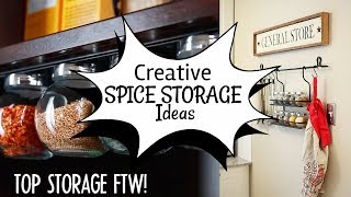 More detail related to our spice storage ideas video: 10.Magnetic Mason Jars https://www.facebook.com/buzzfeednifty/videos/