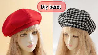 خياطة بيريات بشكل جديد?مشروع ناجح// DIY beret hat free pattern