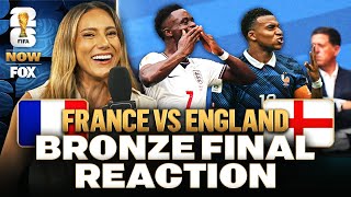 ENGLAND WINS BRONZE, MBAPPÉ MAKES HISTORY 👀 REACTION to England's THRILLING 6-4 win vs France ⚽️