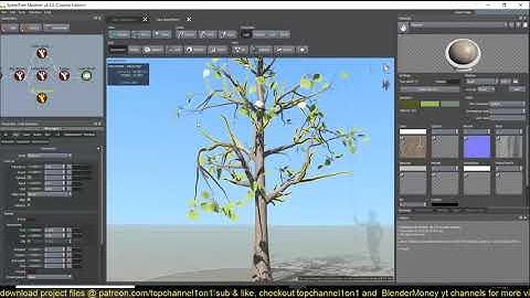 using speedtree to make trees for blender scenes