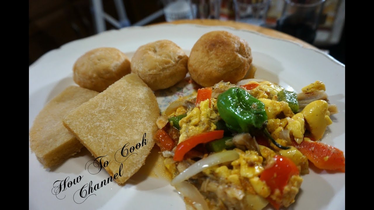 HOW TO COOK JAMAICAN SUNDAY MORNING BREAKFAST ACKEE & SALTFISH RECIPE
