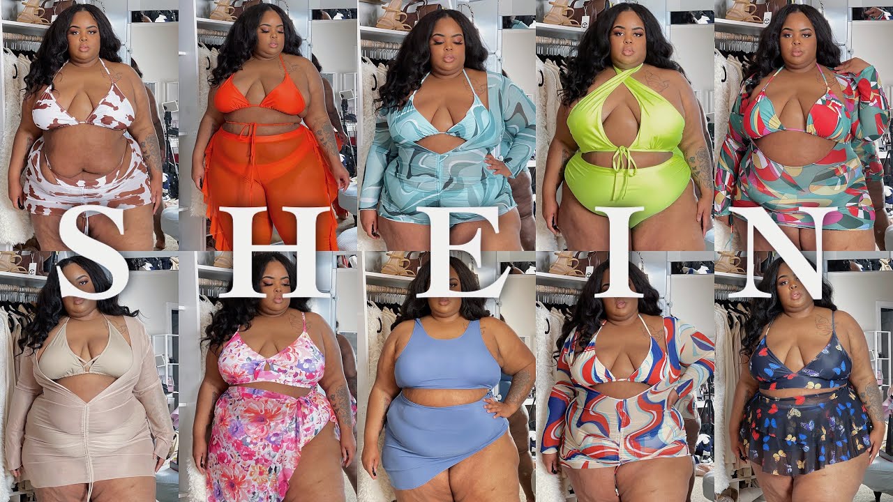 Big Girls, Put ON That BIKINI! | SHEIN 4X BATHING SUIT HAUL, Under $20  | 2022 - SWIMWEAR