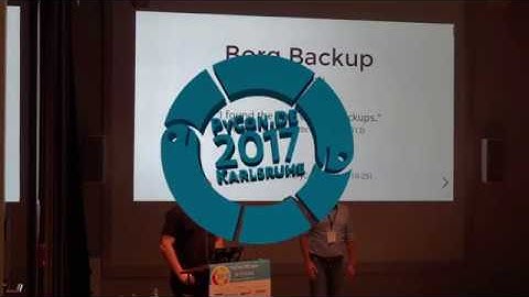 PyCon.DE 2017 Thomas Waldmann - The BorgBackup Project