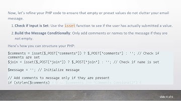 How to Ensure Preset Values Don’t Show in Emails with PHP $_POST Handling