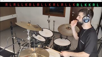 Drum Lesson - 16th note triplets drum fill #18 | Ariel Kasif