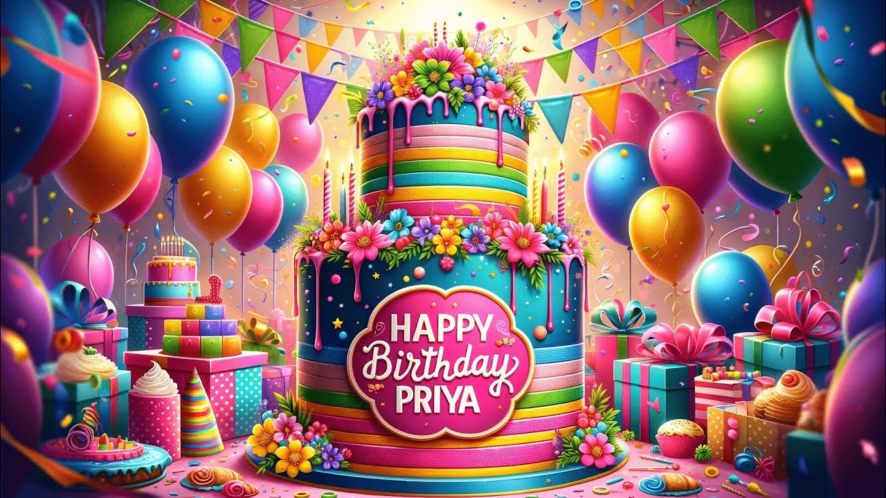 Happy Birthday Priya!! Celebrate Your Birthday in Style🎉