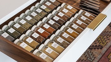 How to Create a Custom Look Spice Drawer
