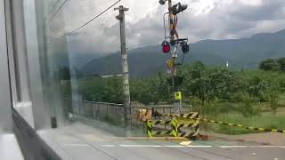 E353系特急かいじ110号右側車窓(甲斐路自強號110次列車窗景) 中央本線甲府~石和温泉~山梨市~塩山~大月~八王子~立川~三鷹~新宿 11 Aug. 2018(HEISEI 30th)