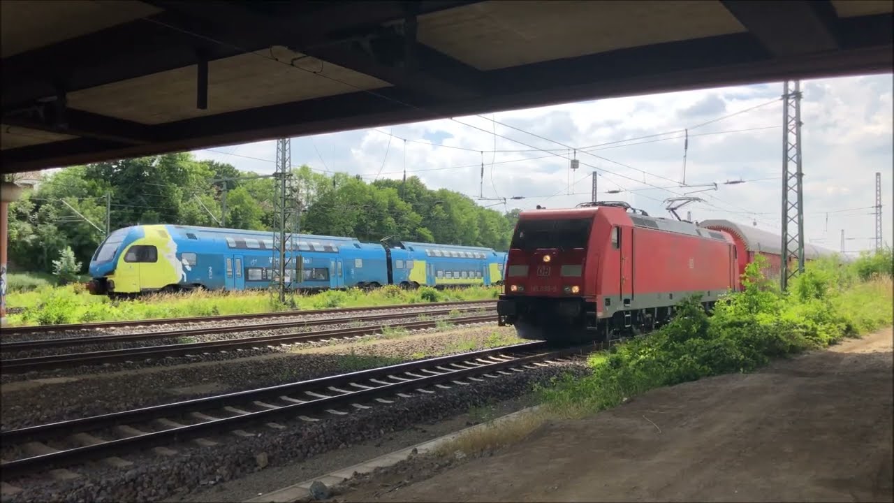 Güterzug mit 185 339-9 und Autotransportwagen