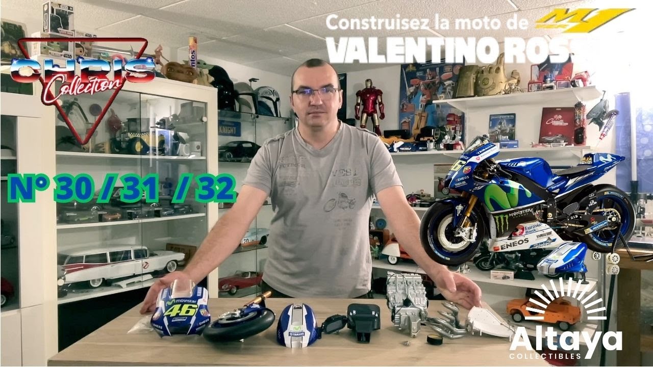 Maquette Moto Yamaha M1 Valentino Rossi – Altaya 1/4 – Moto GP – Pièce De Collection