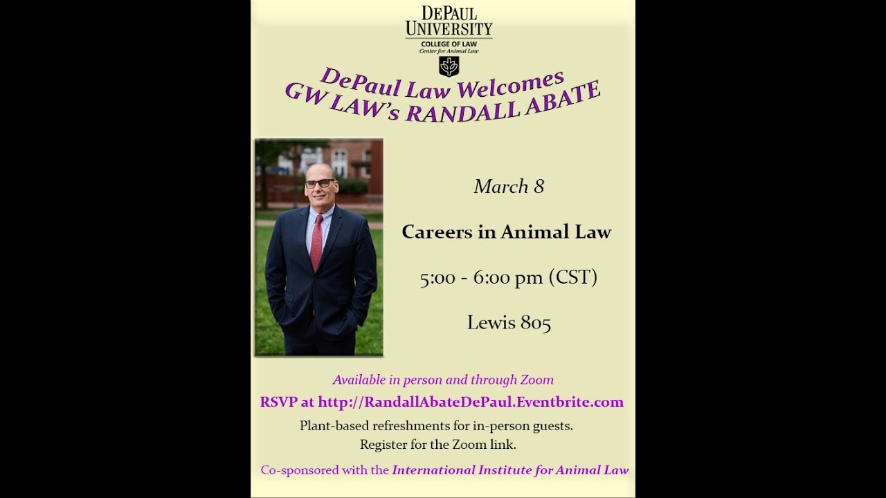 Careers In Animal Law With GW Law s Randall Abate At DePaul Law 03 careers-in-animal-law-with-gw-law-s-randall-abate-at-depaul-law-03