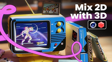 Mixing 2D and 3D is easier than ever | Cinema 4D & Redshift