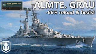 Grau's Insane 'F-Key' Now Buffed With Healing! (World of Warships) screenshot 3