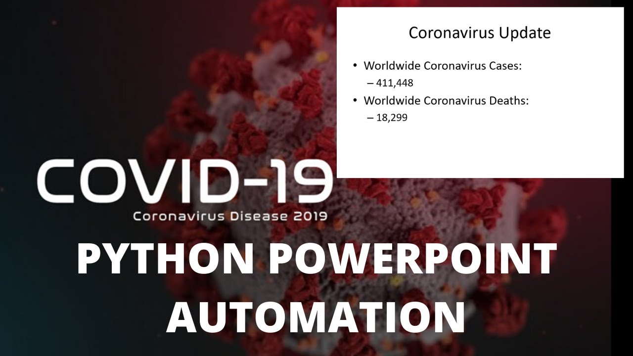 Python PowerPoint Automation -- Getting Coronavirus Updates | #58 - YouTube