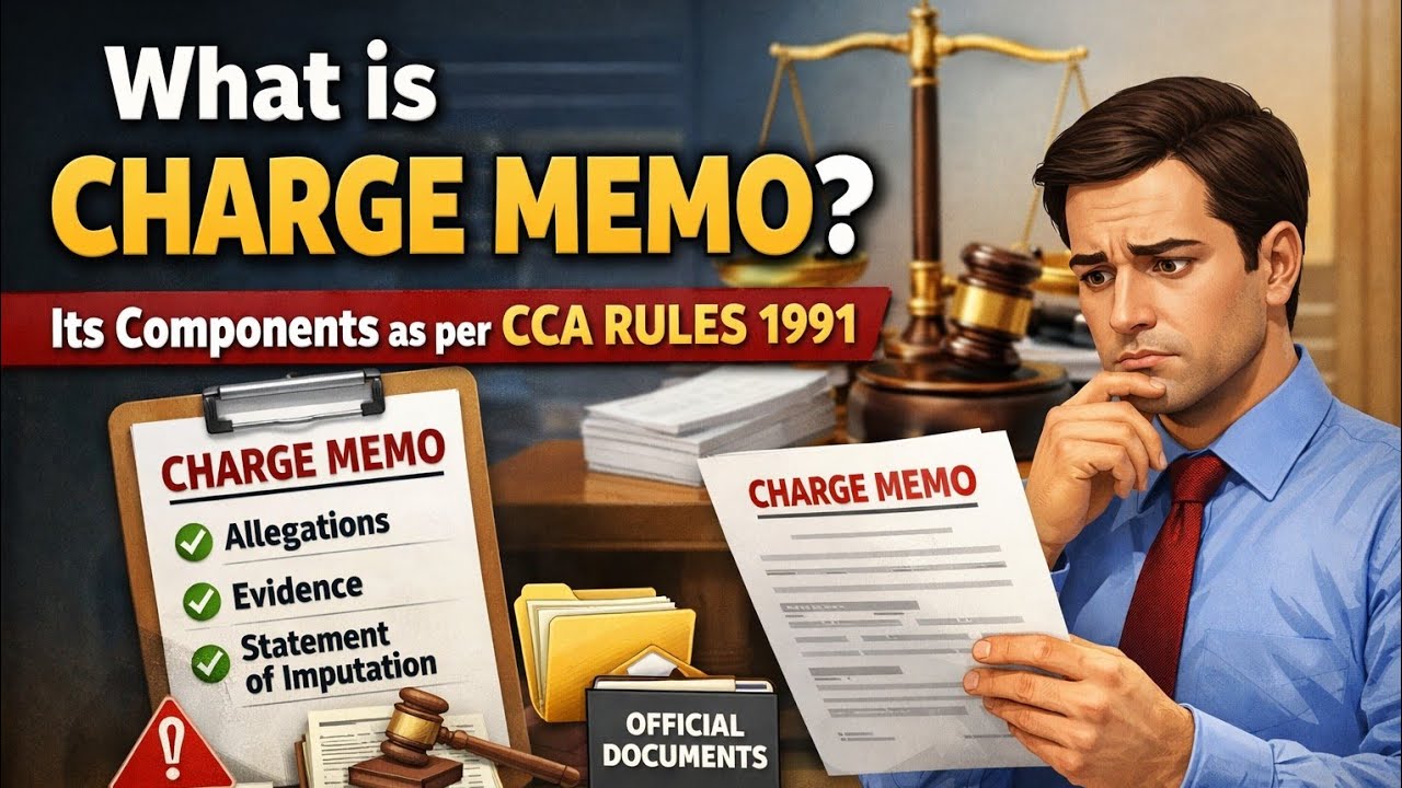 Understanding Charge Memo under CCA Rules 1991 | Detailed Guide for Employees I Explained in Telugu