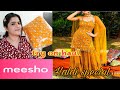 Meesho celebrity style outfits latest / meesho sharara haul Haldi wedding  Meesho haul Haldi special