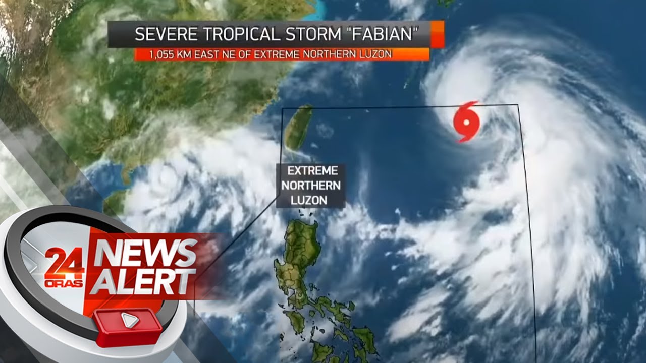 PAGASA Bagyong Fabian, lumakas at isa nang severe tropical storm 24