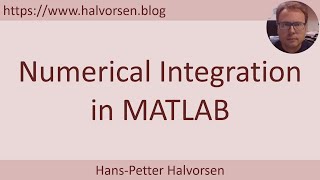 MATLAB - Numerical Integration