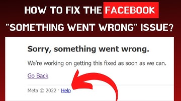 [ONLY 1 MIN] Facebook "Something Went Wrong" Fix: A Quick Guide