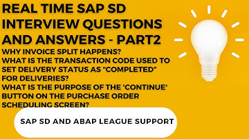 SAP SD Interview Questions and Answers|Real time SAP SD interview questions and answers PART2|SD