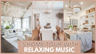 COZY COLLECTED HOME TOURS | Compilation with NO TALKING & Relaxing Music | FARMHOUSE LIVING