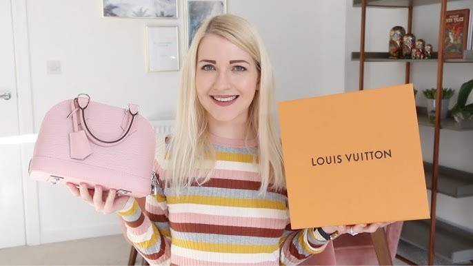 Louis Vuitton Epi Alma BB in Rose Ballerine, Epi vs Vernis