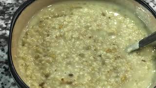 ஓட்ஸ் தேங்காய்பால் கஞ்சி/Oats coconut milk kanji recipe in Tamil/Oats coconut milk porridge...