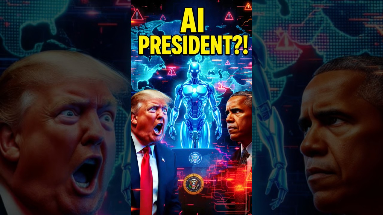 “AI Robot Running for President?! Trump & Obama Shocked!”