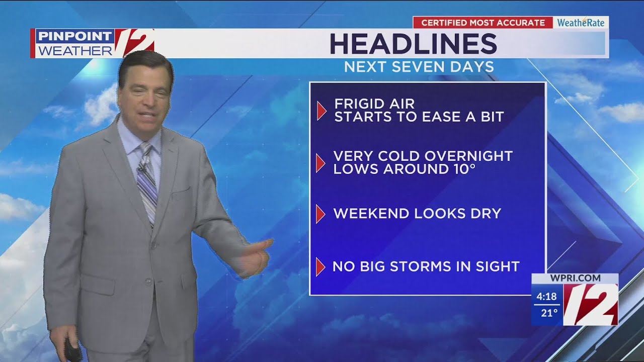 WPRI 12 Weather Now 1/22/2025 One More Very Cold Night - YouTube