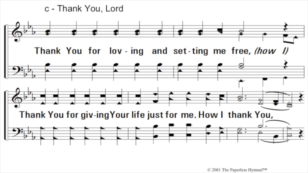 Thank You Lord Acapella - Youtube