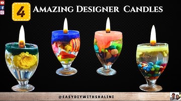 Amazing DIY Transparent Candles - No Gel wax needed | Easy DIY tutorial | Candles making at home