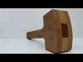 How To Make A Wooden Mallet | Киянка своими руками.