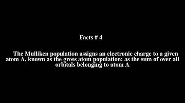 Mulliken population analysis Top # 6 Facts