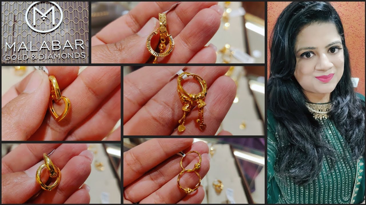 Buy Malabar Gold 22 KT Gold Drop Earring for Women Online