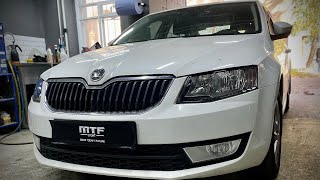 Полировка и бронирование фар Шкода Октавия А7